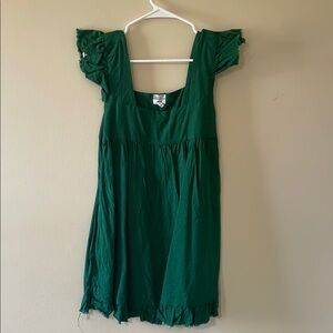 Aerie•Green Square Neck Dress